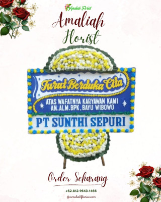 Papan Bunga Duka di Kampung